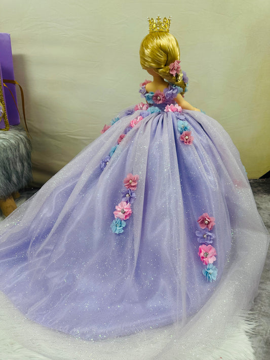 Princess quinceañera Rapunzel last doll