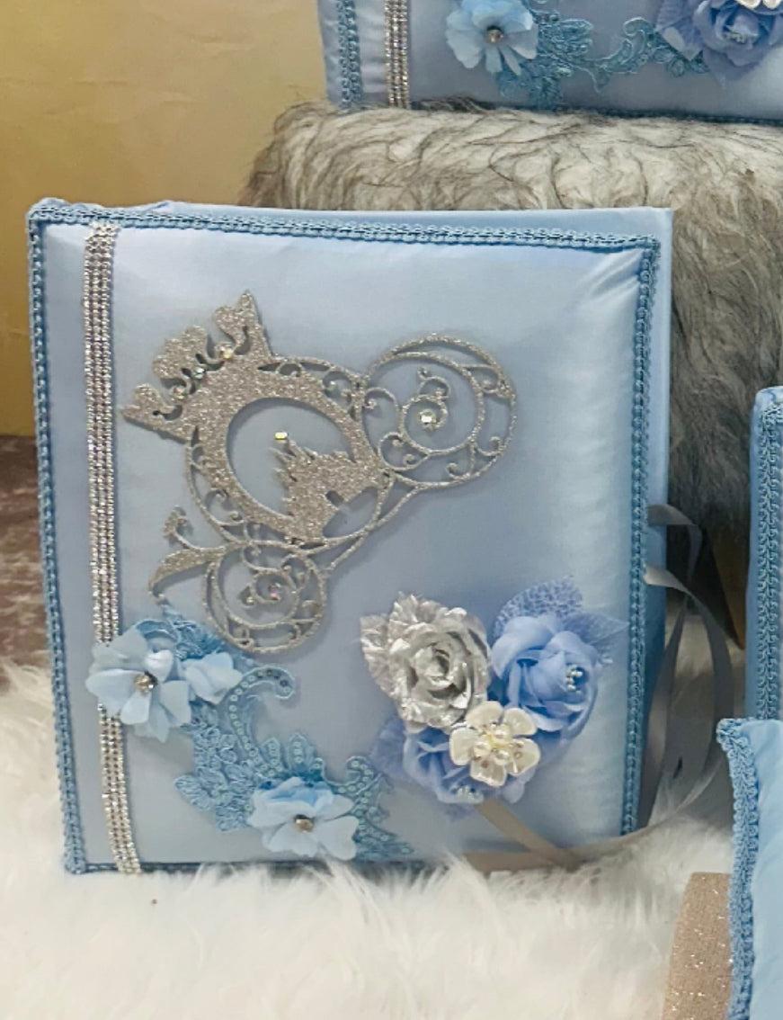 Quinceañera pillow cinderella set