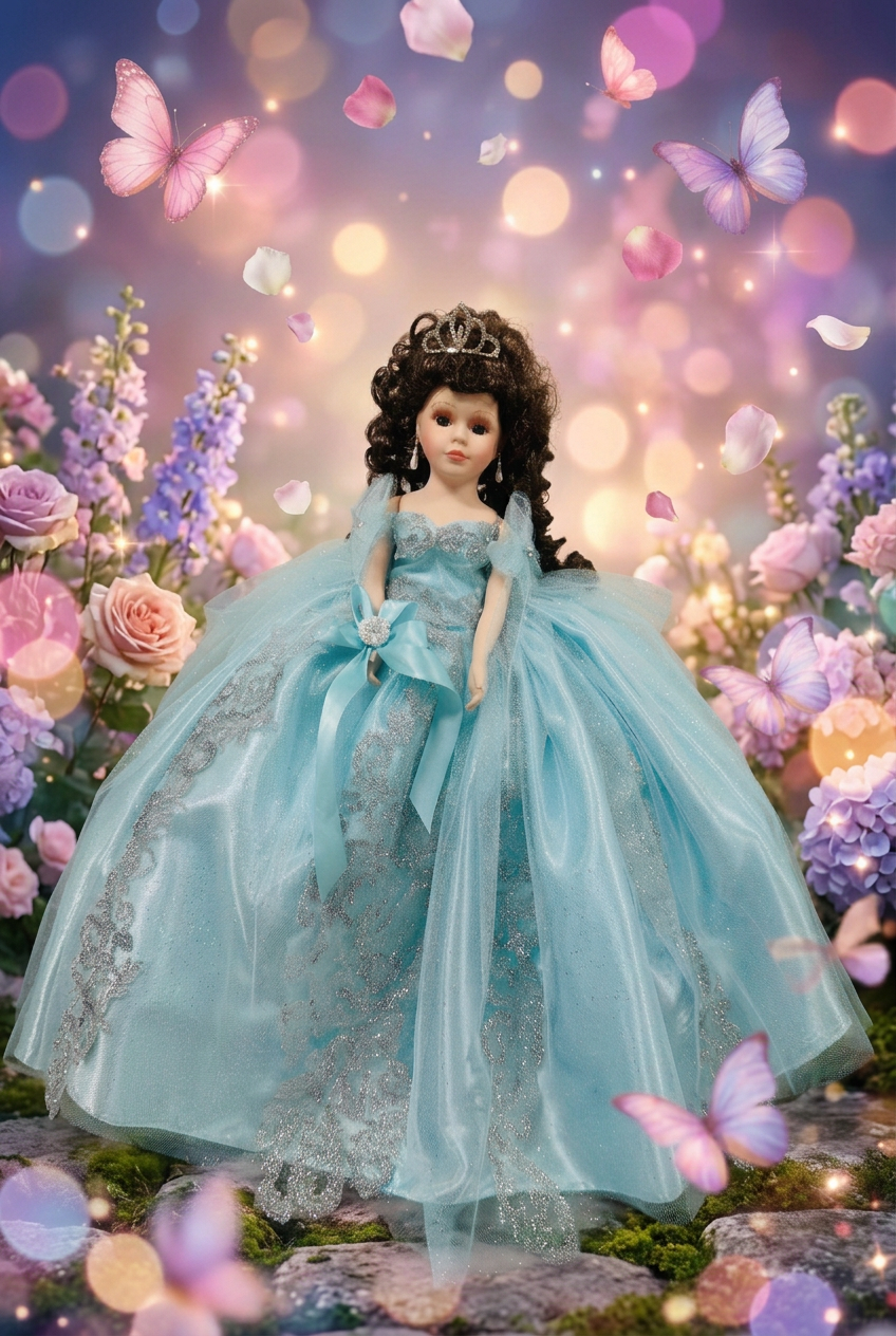 Custom quinceañera Ceramic Doll