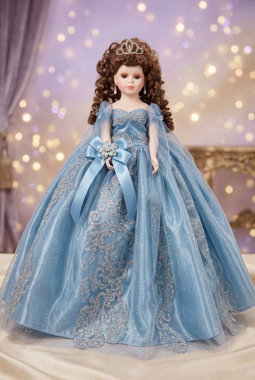 Custom quinceañera Ceramic Doll