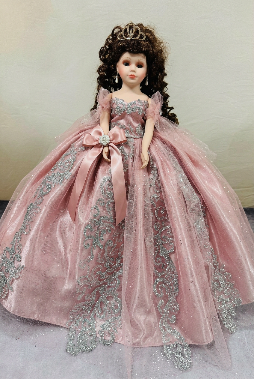 Custom quinceañera Ceramic Doll