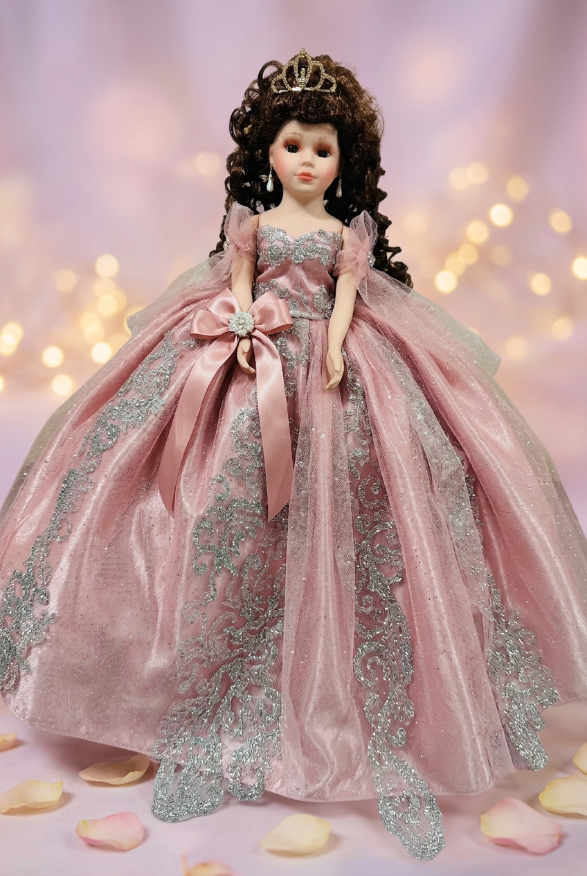 Custom quinceañera Ceramic Doll