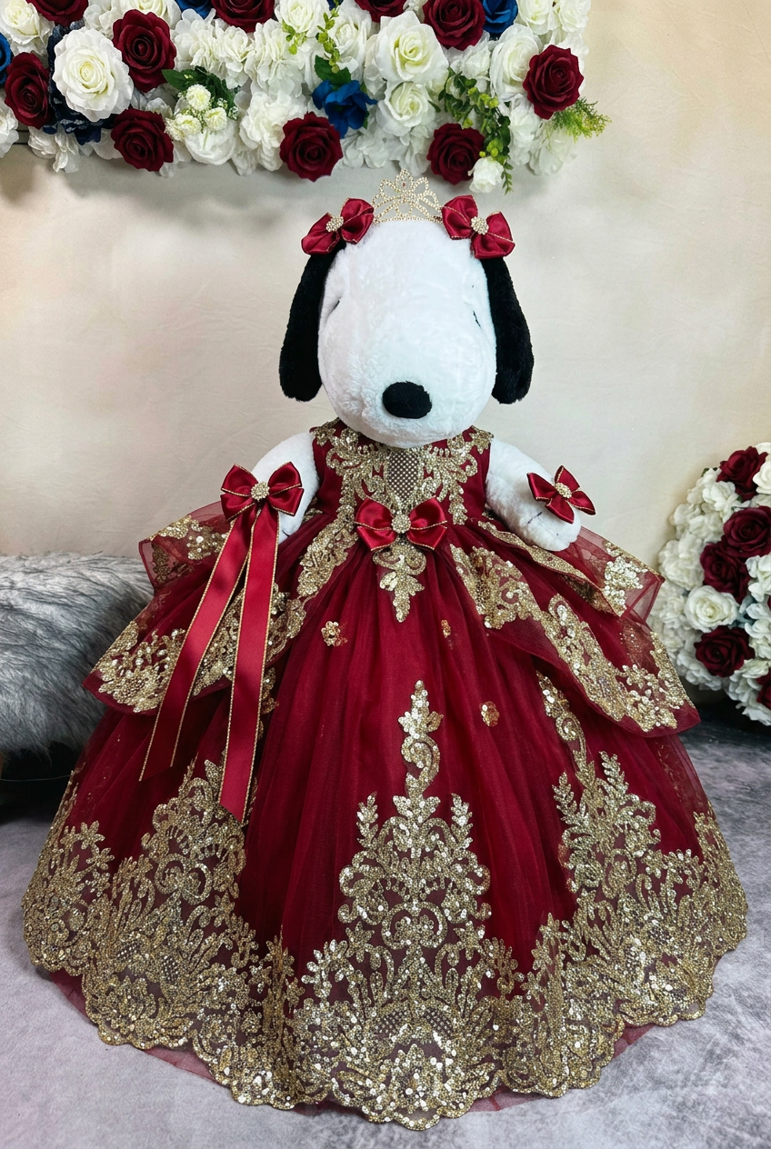 Snoopy custom quinceañera bear