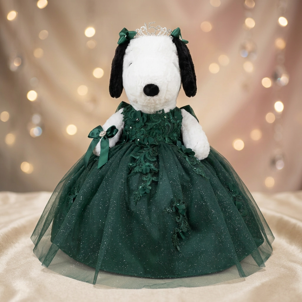 Snoopy custom quinceañera bear