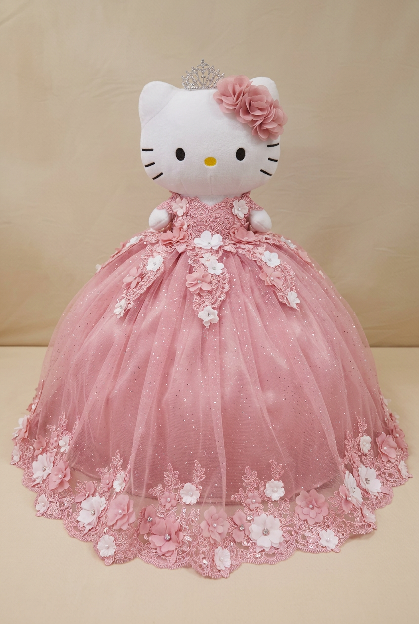 Custom quinceañera hello kitty