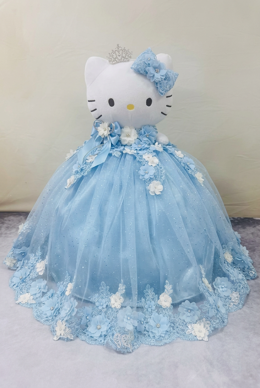 Custom quinceañera hello kitty