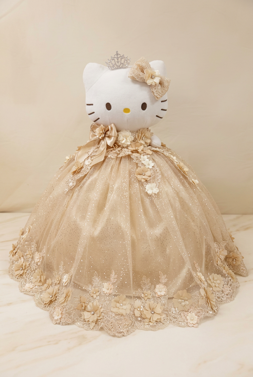 Custom quinceañera hello kitty