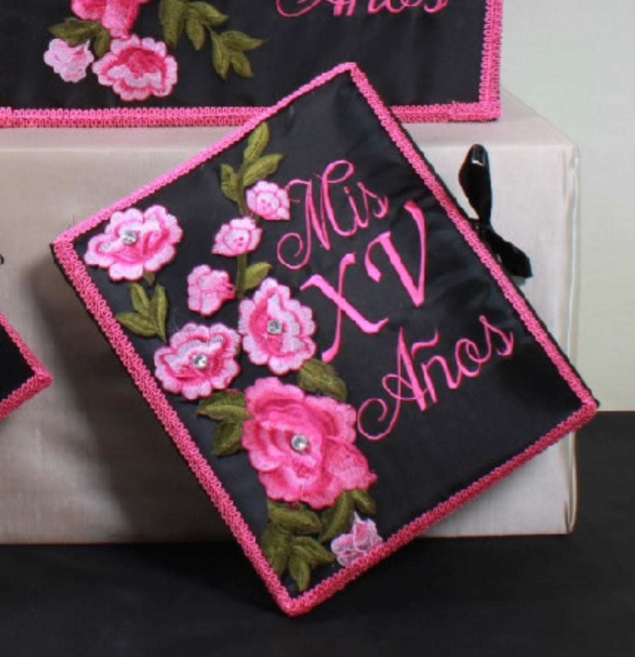 Quinceañera charro pillow set